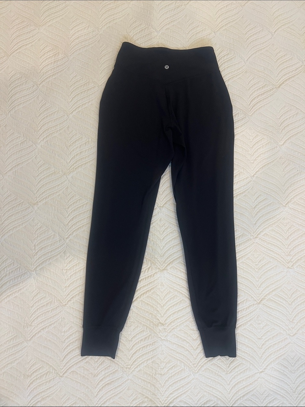 lululemon athletica Black Track Jogger Pants with Fitted Cuffs